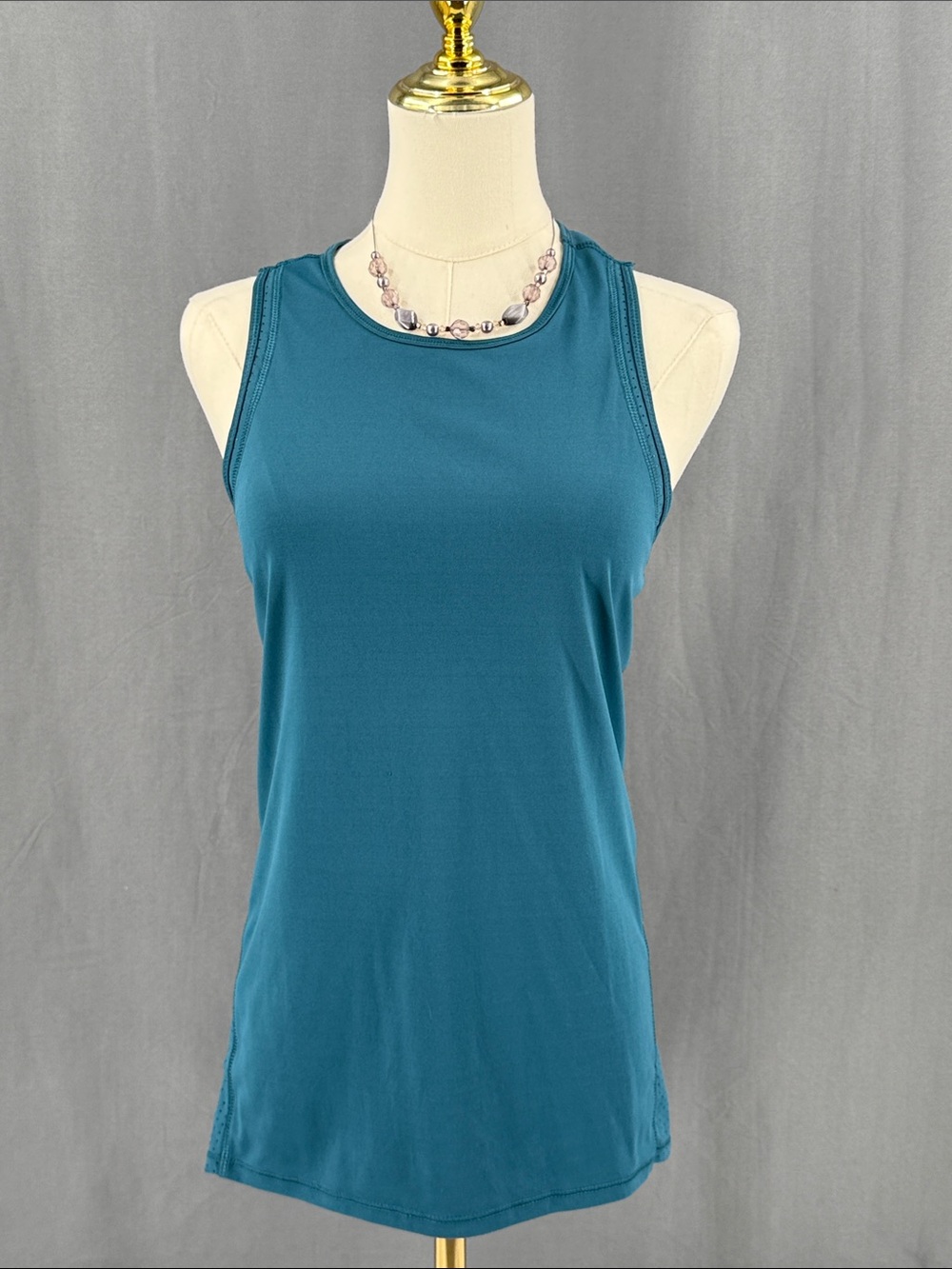 Layer 8 Teal Sleeveless Athletic Tank Top